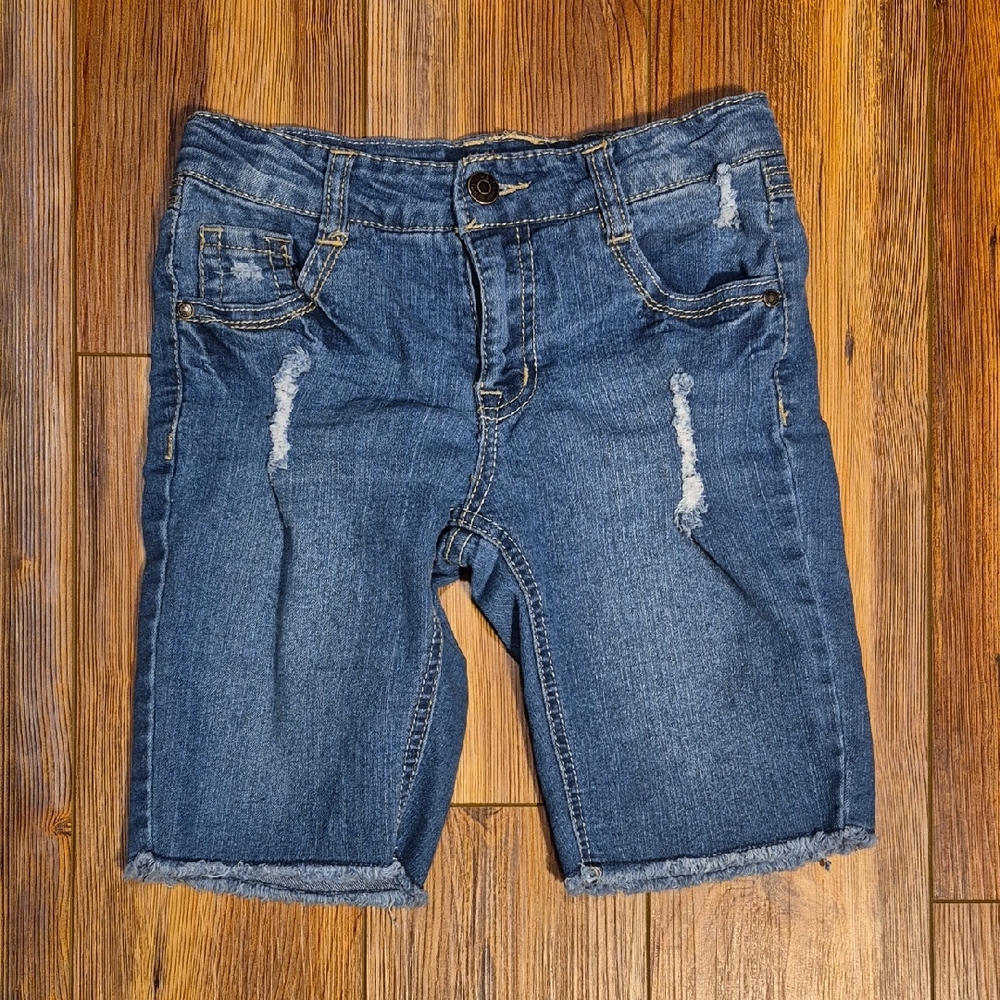Wallflower Girl Distressed Jean Bermuda Shorts -Sz. 12